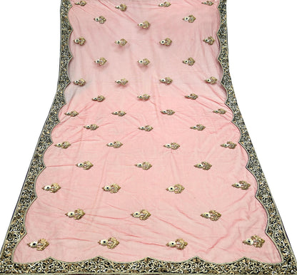 Indian Heavy Wedding Red Net/Mesh Hand Embroidered Lehenga 3pcs Set Designer By Anamika Khanna Party Wear