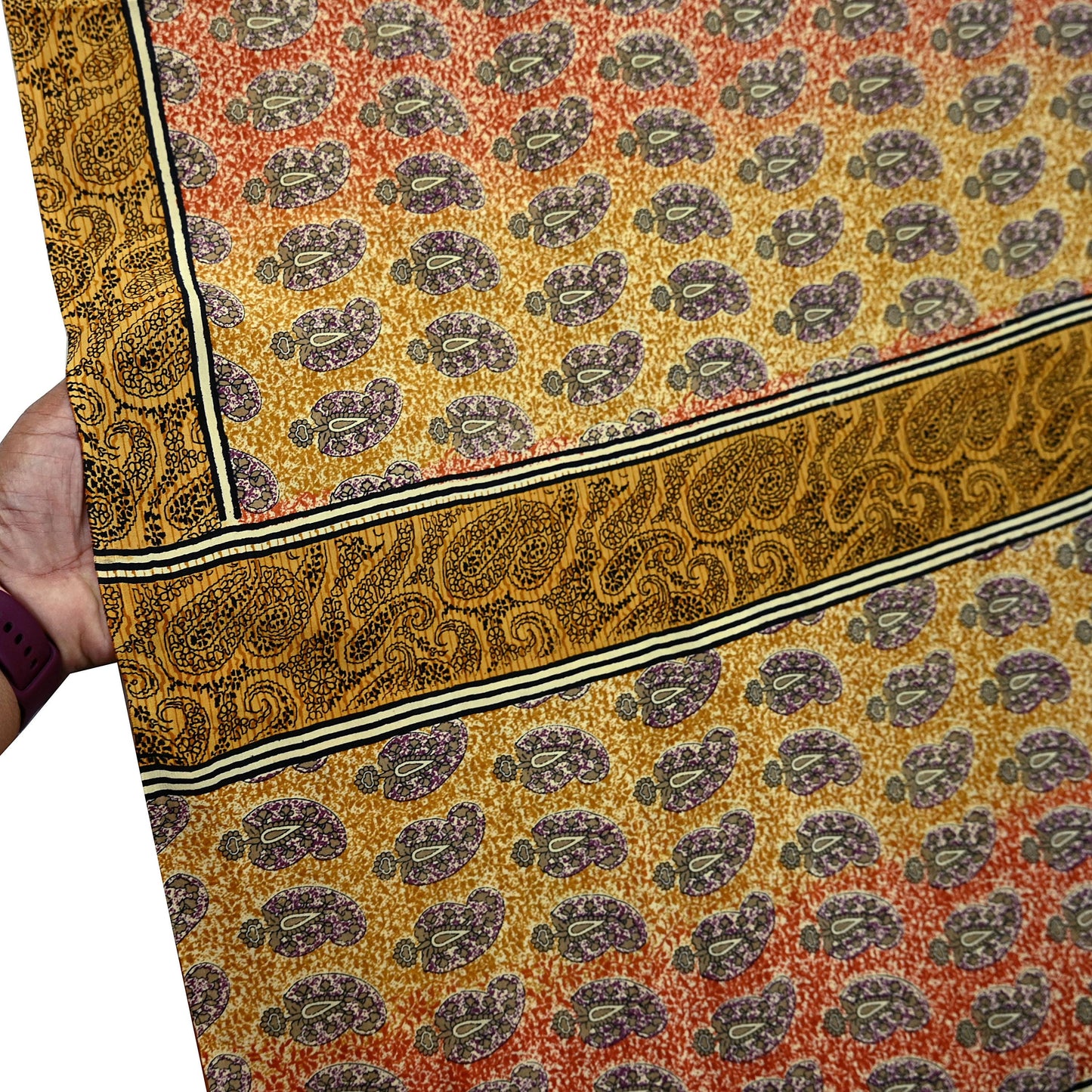 Indian Vintage Saree Pure Crepe Silk Printed Sari Fabric 5yd Sewing Soft Craft Fabric Ethnic Wrap Dress making Crafting Quilting Upcycle