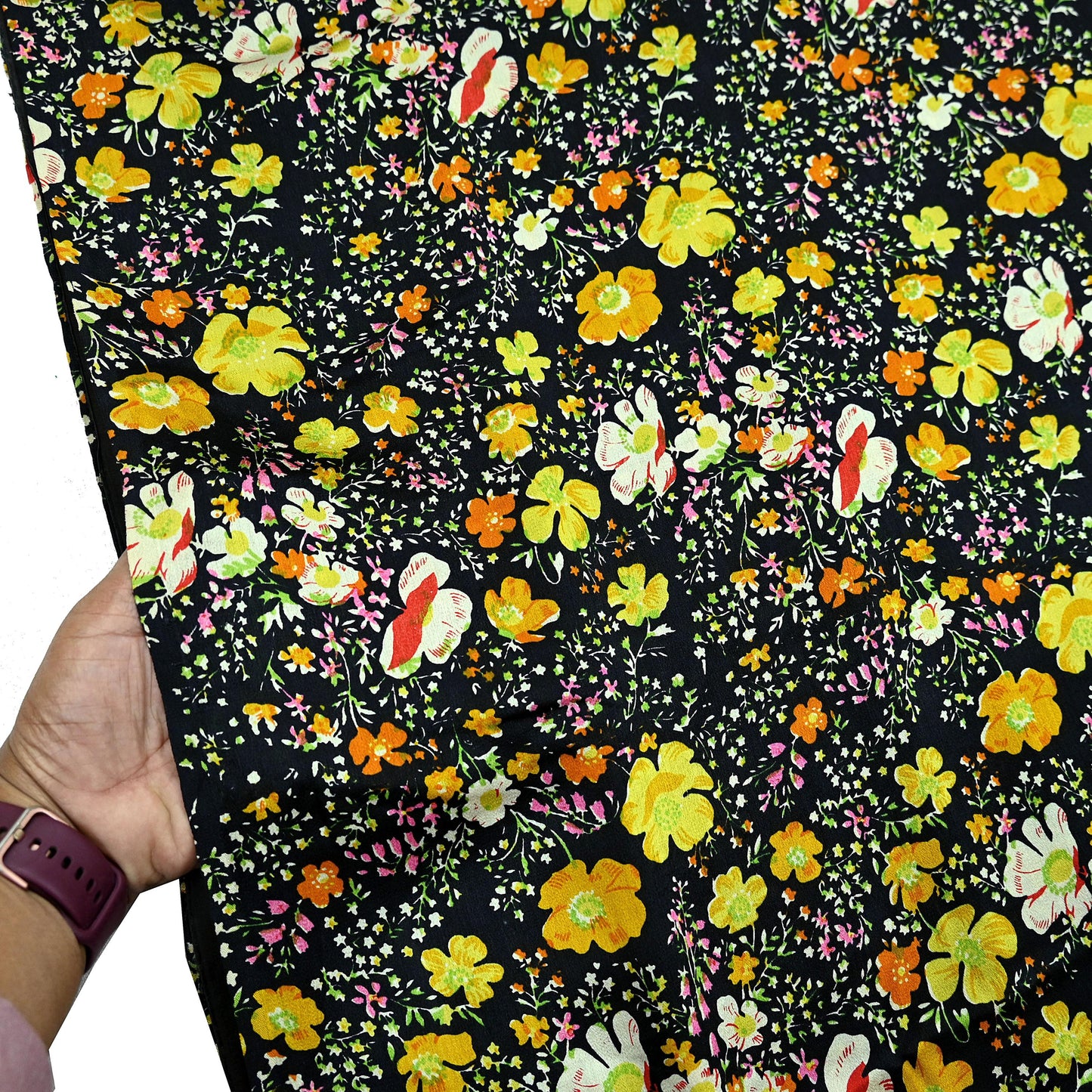 Indian Vintage Sari Black Printed 100% Pure Satin Silk Sarees 5yd Sewing Craft Fabric Dress Making Wrap Upcycle Quilting Crafting