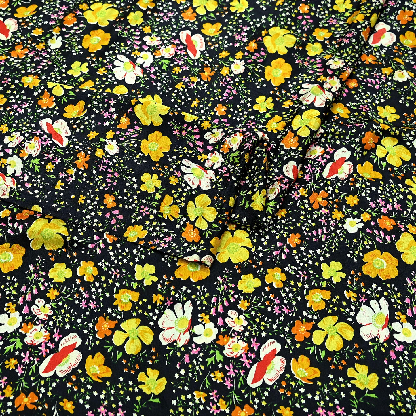 Indian Vintage Sari Black Printed 100% Pure Satin Silk Sarees 5yd Sewing Craft Fabric Dress Making Wrap Upcycle Quilting Crafting