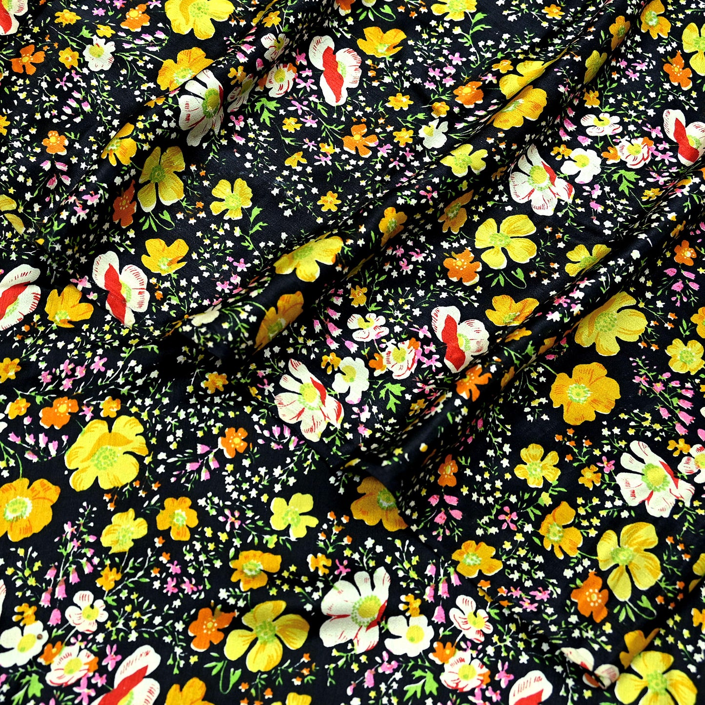 Indian Vintage Sari Black Printed 100% Pure Satin Silk Sarees 5yd Sewing Craft Fabric Dress Making Wrap Upcycle Quilting Crafting