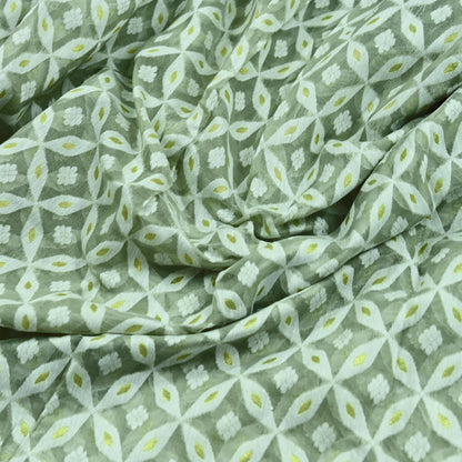 Indian Vintage Sarees Gray Cotton Hand Woven Jamdani Sari 5yd Ethnic Floral Craft Fabric Dress making Upcycle Crafting Quilting