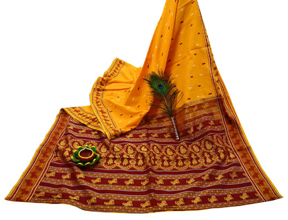 Indian Vintage Sari Pure Cotton Hand Woven Sarees Craft Fabric 5yd Ethnic Crafting Quilting Dress Making Quilting Upcycle