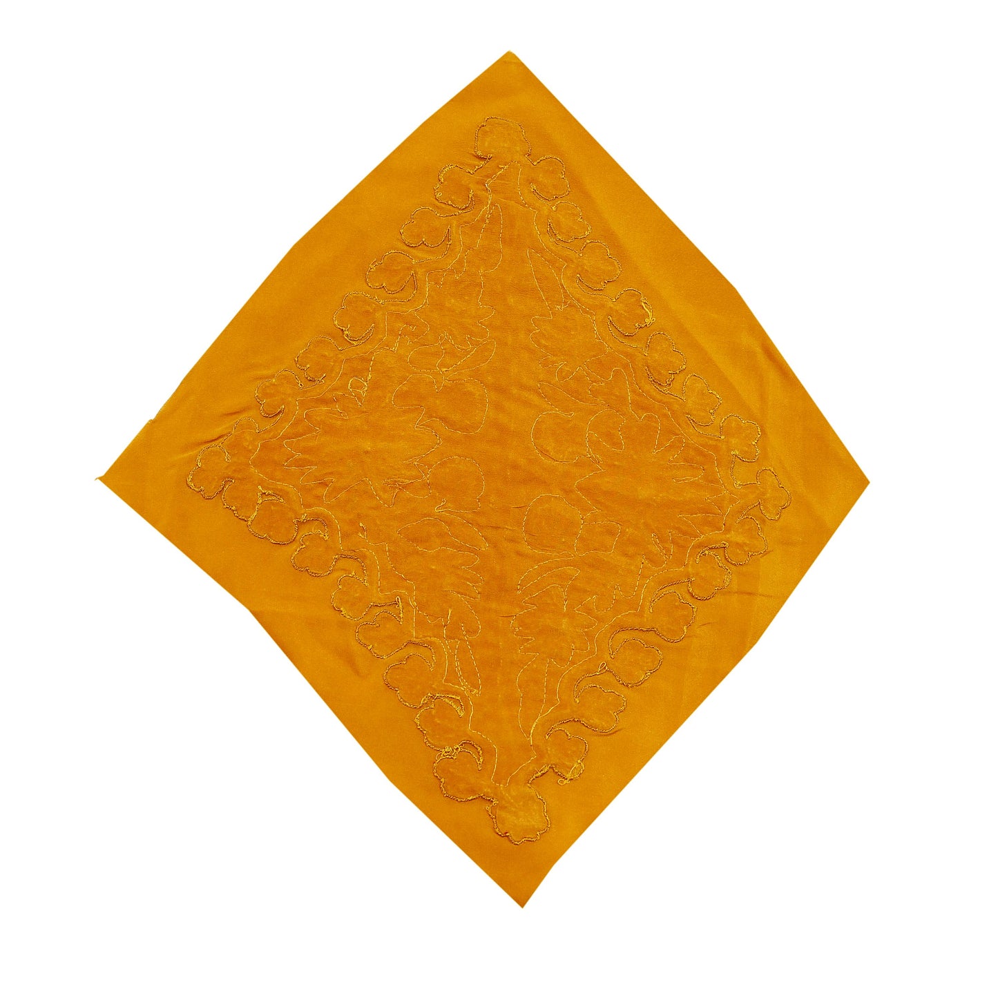 Indian Vintage Pink Pure Crepe Silk Appliques  Set of 1 | Hand-Embroidered Floral Patches with Zardozi,Dabka, Zari,for Craft, Journals