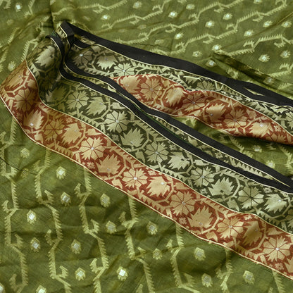 Indian Vintage Sari Pure Tussar Silk Hand Woven Sarees Craft Fabric 5Yd Sewing Ethnic Floral Dress Making Quilting For Crafting Upcycle