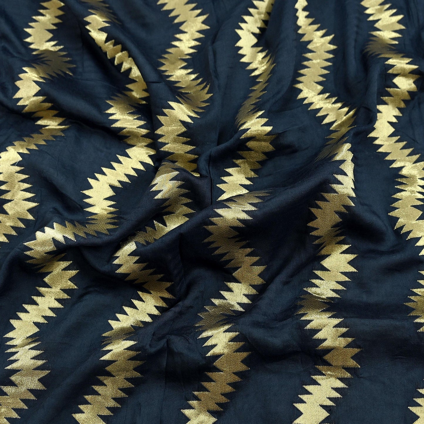 Indian Vintage Blue Dupatta Long Stole Blend silk Woven Brocade Scarves Veil Scarf Wrap Hippie Boho Soft Floral