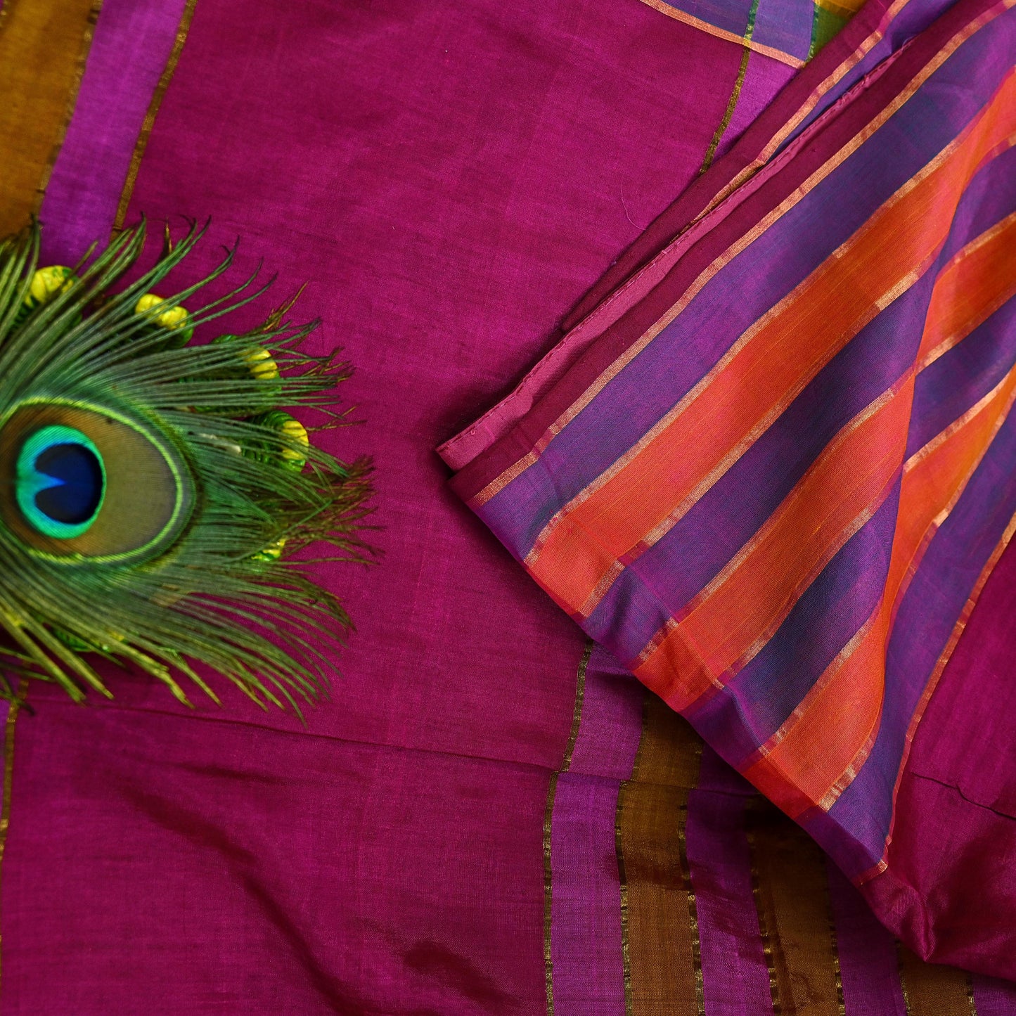 Indian Vintage Sari Purple Pure chanderi Silk Woven Sarees Craft Fabric 5Yd Soft Zari Border Bollywood Sarees Crafting Upcycle Dress making