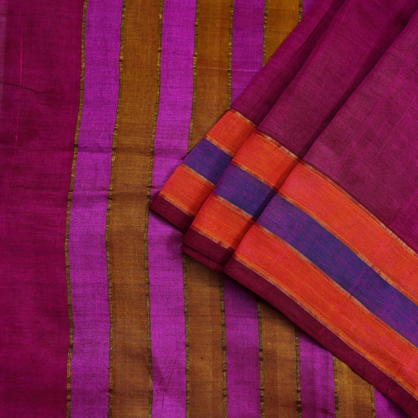 Indian Vintage Sari Purple Pure chanderi Silk Woven Sarees Craft Fabric 5Yd Soft Zari Border Bollywood Sarees Crafting Upcycle Dress making
