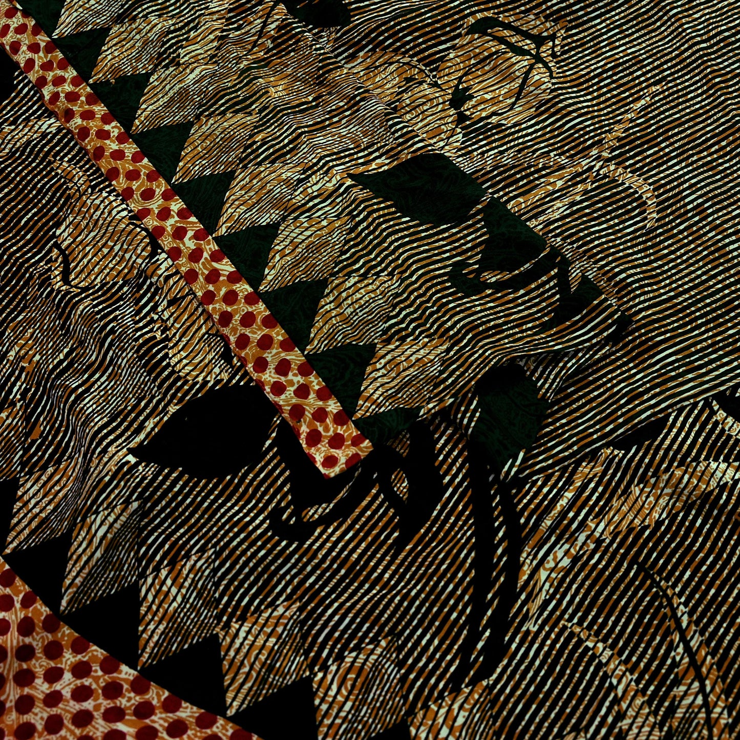 Indian Vintage Mustard Pure Crepe Silk Saree | Floral Print | 5 Yards | Soft Sewing Fabric for Dressmaking, Quilting, Crafting & Upcycling