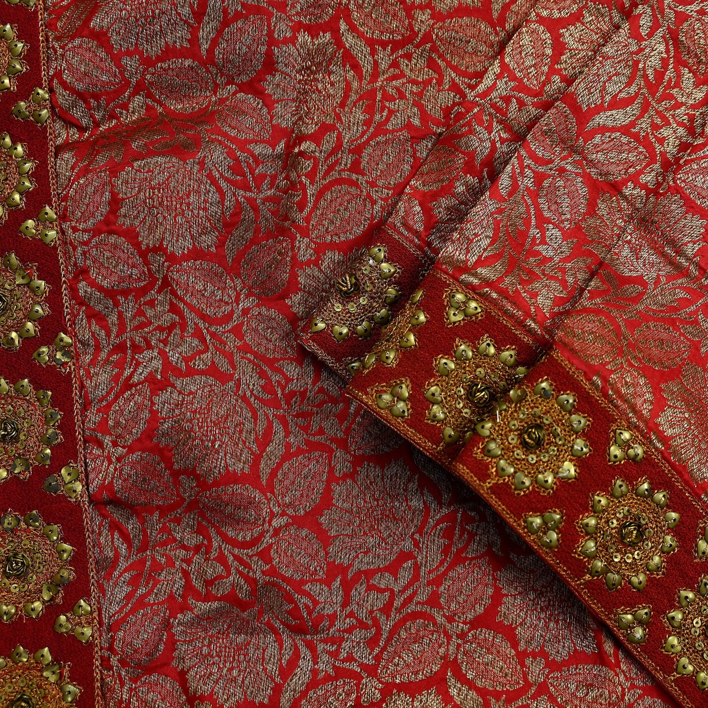 Indian Antique Vintage Heavy Red Dupatta Pure Silk Long Stole Hand Woven Banarasi Veil Scarves Zari Stole Ethnic Wear Bridal Hijab