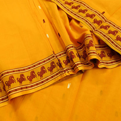 Indian Vintage Sari Pure Cotton Hand Woven Sarees Craft Fabric 5yd Ethnic Crafting Quilting Dress Making Quilting Upcycle