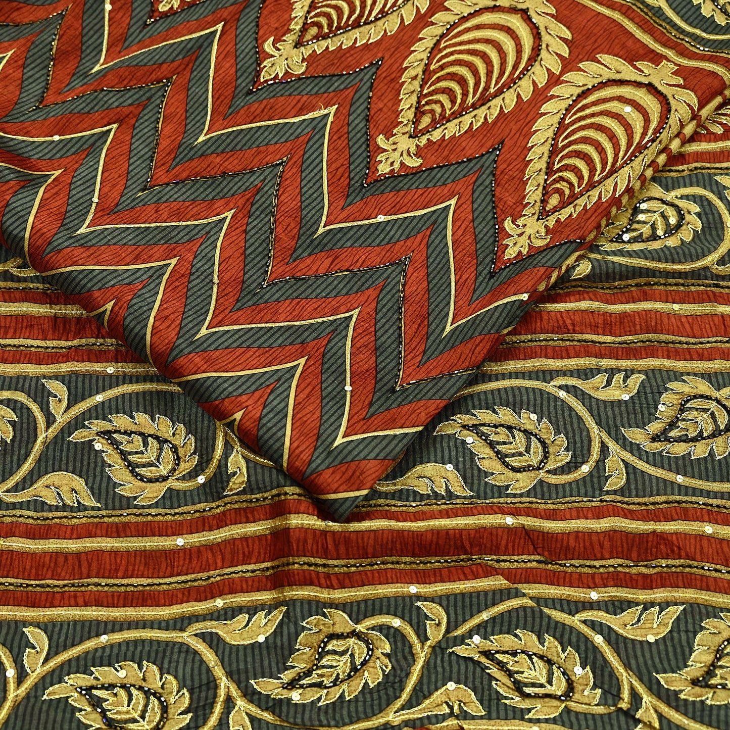 Indian Vintage Sari Pure Silk Hand Embroidered Sarees 5Yd Craft Fabric Sewing soft Quilting Crafting Upcycle Ethnic Bollywood sarees