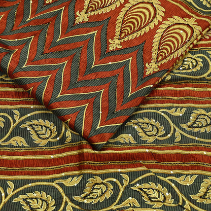 Indian Vintage Sari Pure Silk Hand Embroidered Sarees 5Yd Craft Fabric Sewing soft Quilting Crafting Upcycle Ethnic Bollywood sarees