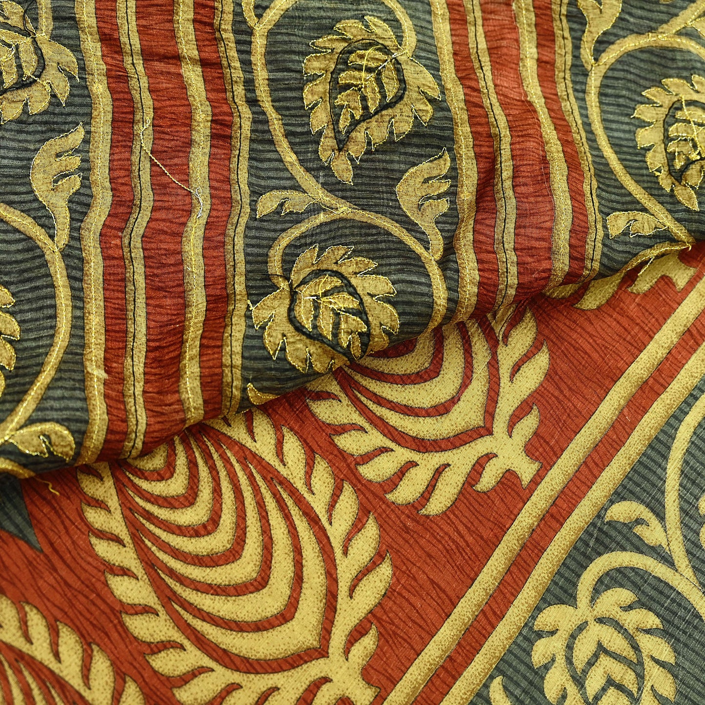 Indian Vintage Sari Pure Silk Hand Embroidered Sarees 5Yd Craft Fabric Sewing soft Quilting Crafting Upcycle Ethnic Bollywood sarees