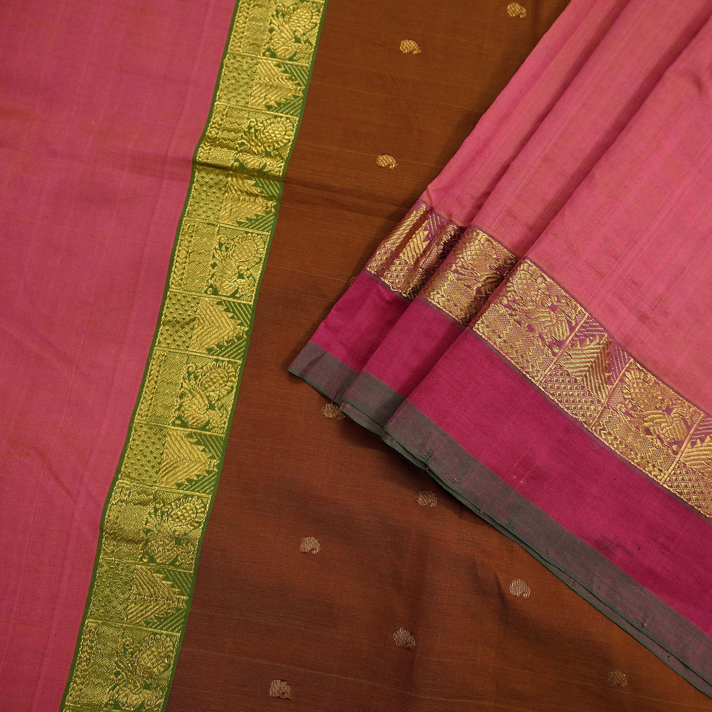 Vintage Sari Pink Pure Cotton Hand Woven Sarees Craft Fabric 5Yd Sewing Soft Crafting Dress making Upcycle Quilting Upcycle Zari Border