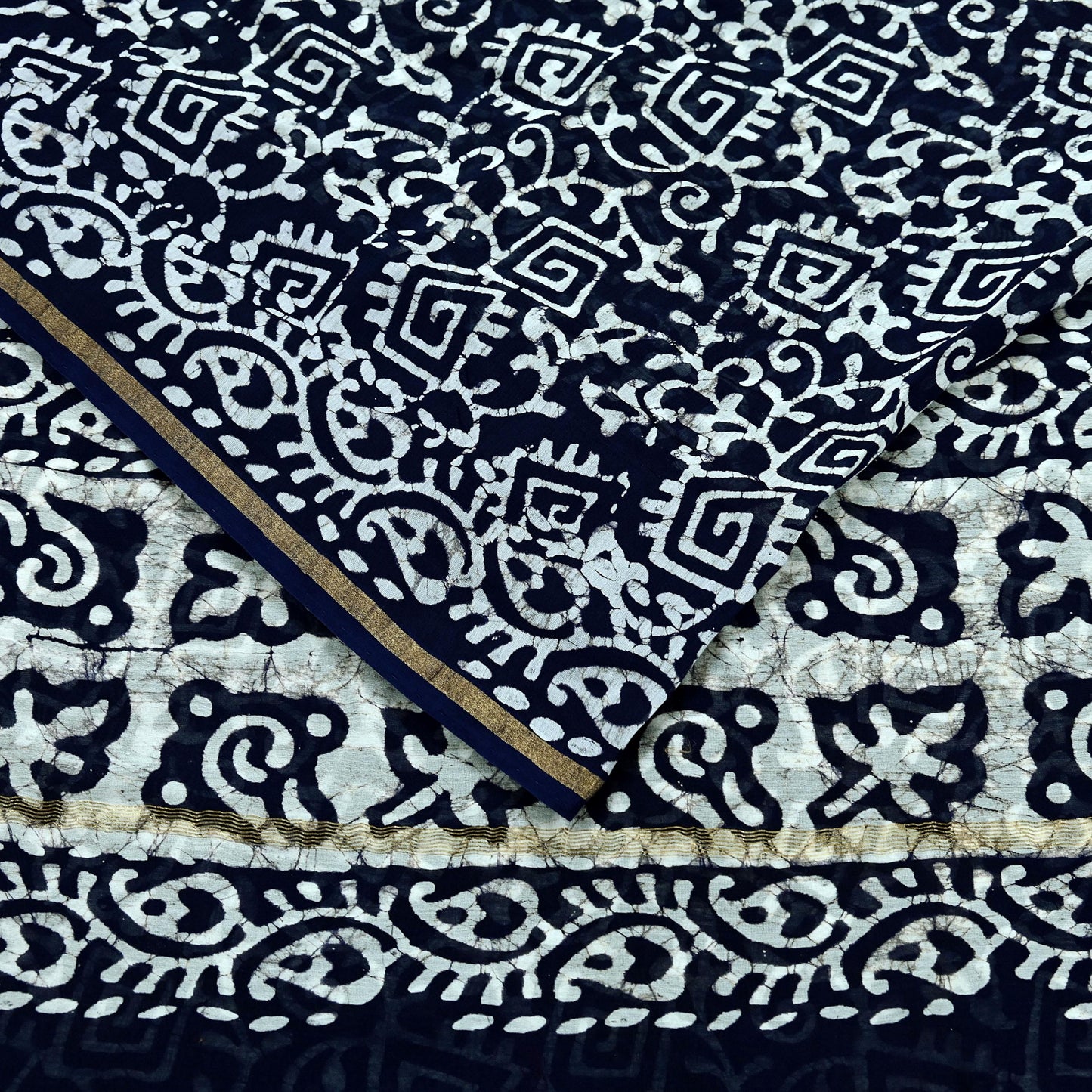 Indian Vintage Sari Blue & White Pure chanderi Silk Block Printed Sarees Craft Fabric 5Yd Floral Dress making bollywood silk sarees