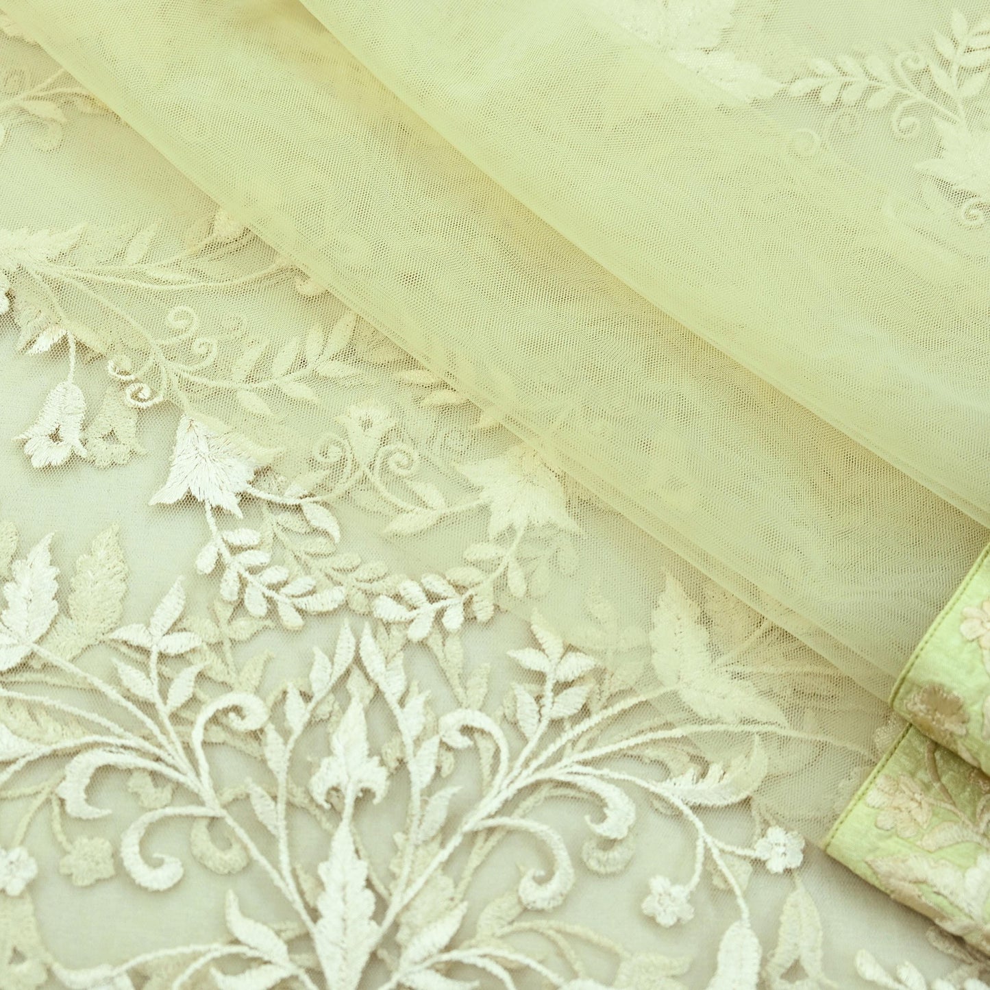 Indian Vintage Green Dupatta Long Stole Net Mess Hand Embroidered Scarves Veil Hijab Sequins stole veil hijab