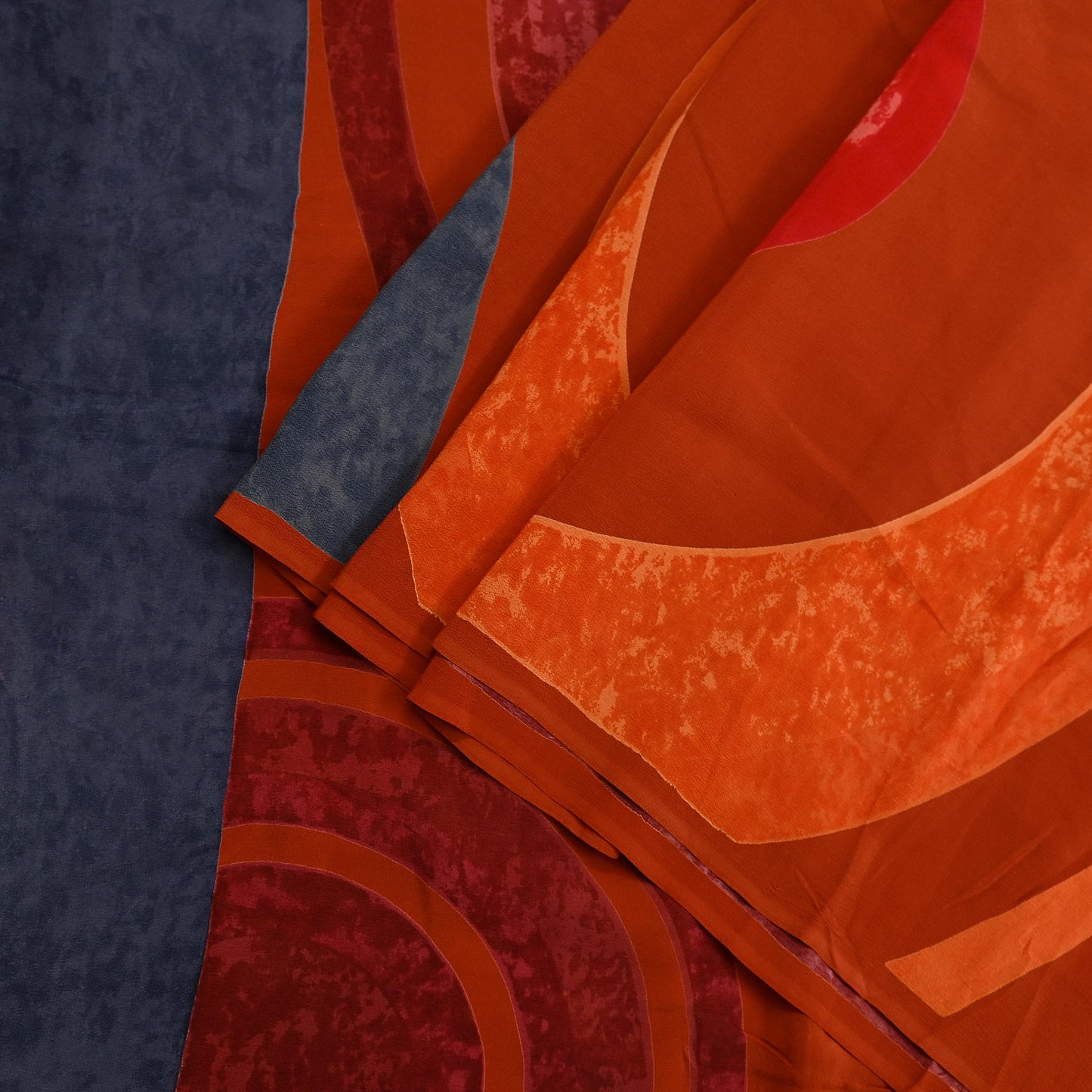 Indian Vintage Multi Pure Crepe Silk Saree | Floral Print | 5 Yards | Soft Sewing Fabric for Dressmaking, Quilting, Crafting & Upcycling