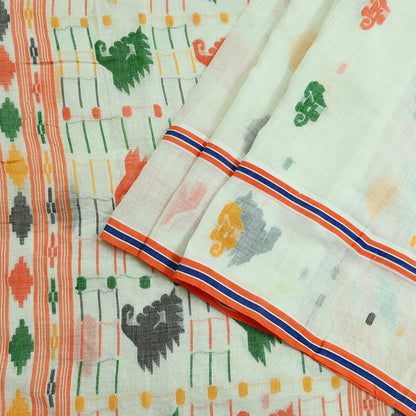 Indian Vintage Sari White Pure Cotton Hand Woven Sarees Craft Fabric 5yd Ethnic Crafting Quilting Dress Making Quilting Upcycle