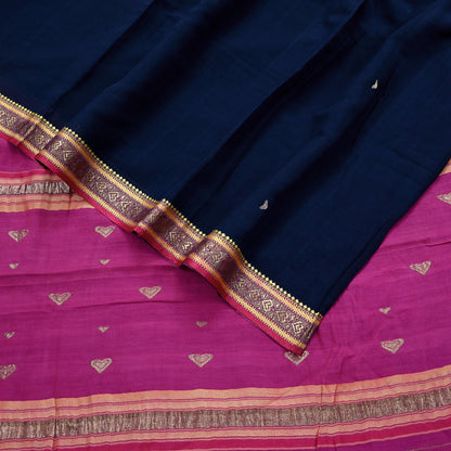 Indian Vintage Sari Pure Cotton Hand Woven Saree Craft Fabric 5yd Sewing Ethnic Soft Dress making Crafting Quilting Dress Designing