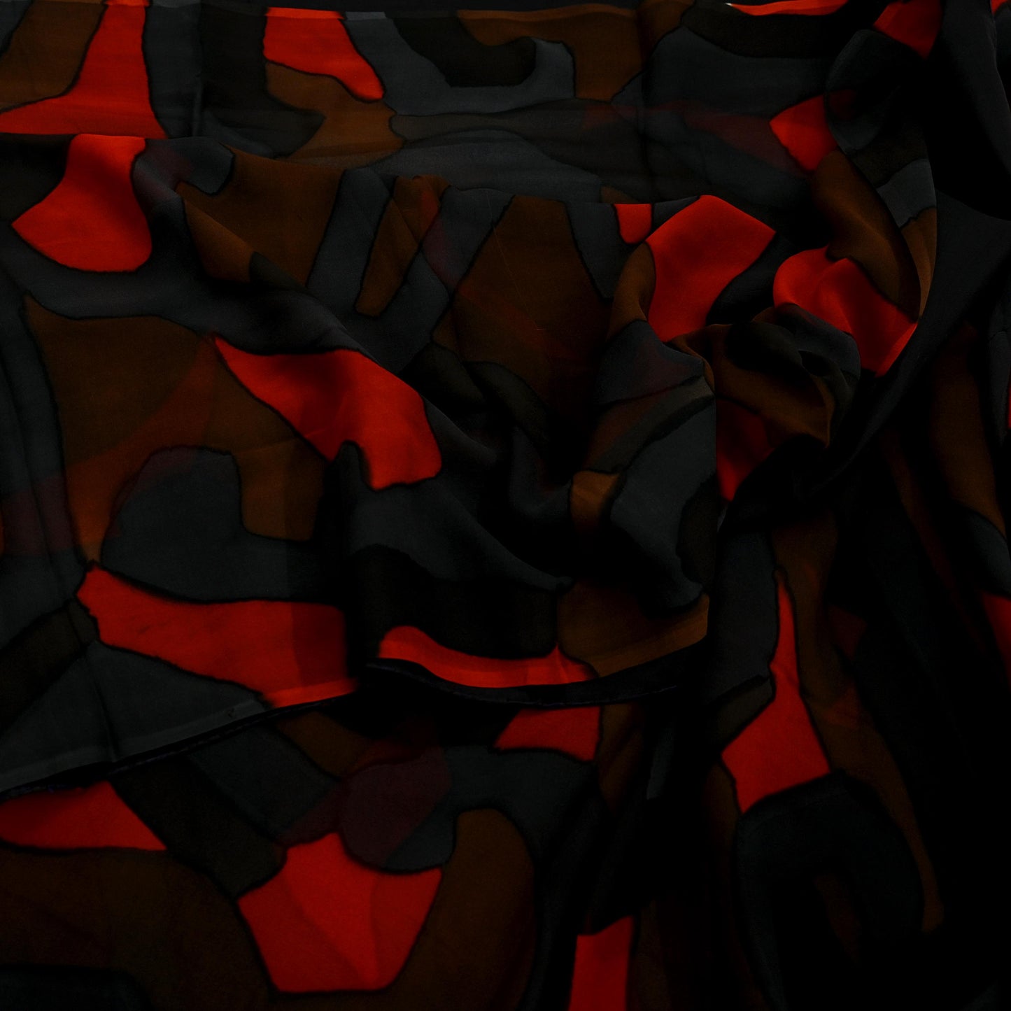 Indian Vintage Sari Multi Pure Georgette Silk Printed Sarees 5Yd Craft Fabric Sewing Soft Dress Making Geometric Quilting Used Upcycle