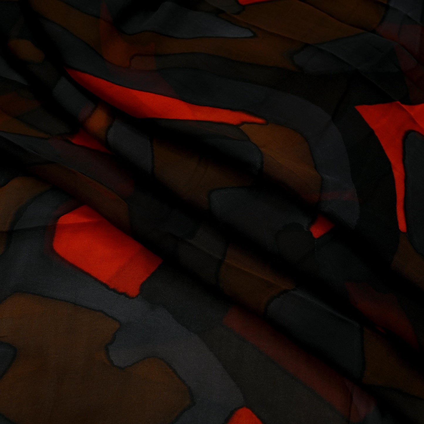 Indian Vintage Sari Multi Pure Georgette Silk Printed Sarees 5Yd Craft Fabric Sewing Soft Dress Making Geometric Quilting Used Upcycle