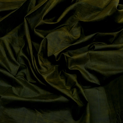 Indian Vintage Sari Green 100% Pure Silk Printed Saree Fabric 6yd Sewing Craft Fabric Dress Making Soft Floral Abstract Quilting Crafting