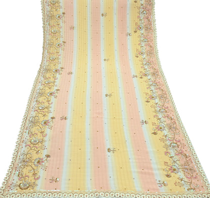 Indian Vintage Dupatta Long Stole Georgette Embroidered Scarves Veil Scarf Wrap Hippie Boho