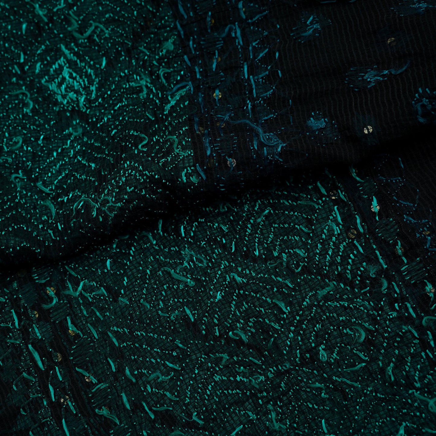 Indian Vintage Dupatta Black Long Stole Hand Embroidered Bagh Phulkari Stole Scarves Fringes Party wear