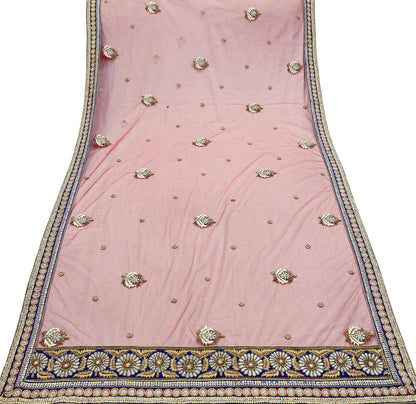 Indian Vintage Heavy Wedding red Net/Mesh/Velvet Hand Embroidered Dupatta Designer By Anamika Khanna Bridal Wear Dabka Zardozi Veil Hijab