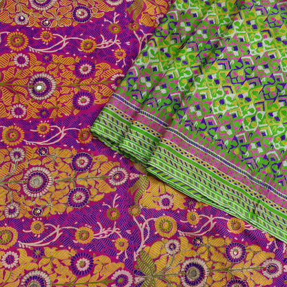 Indian Vintage Sari Pure Silk Hand Embroidered Sarees 5Yd Craft Fabric Sewing soft Quilting Crafting Upcycle Ethnic Bollywood sarees