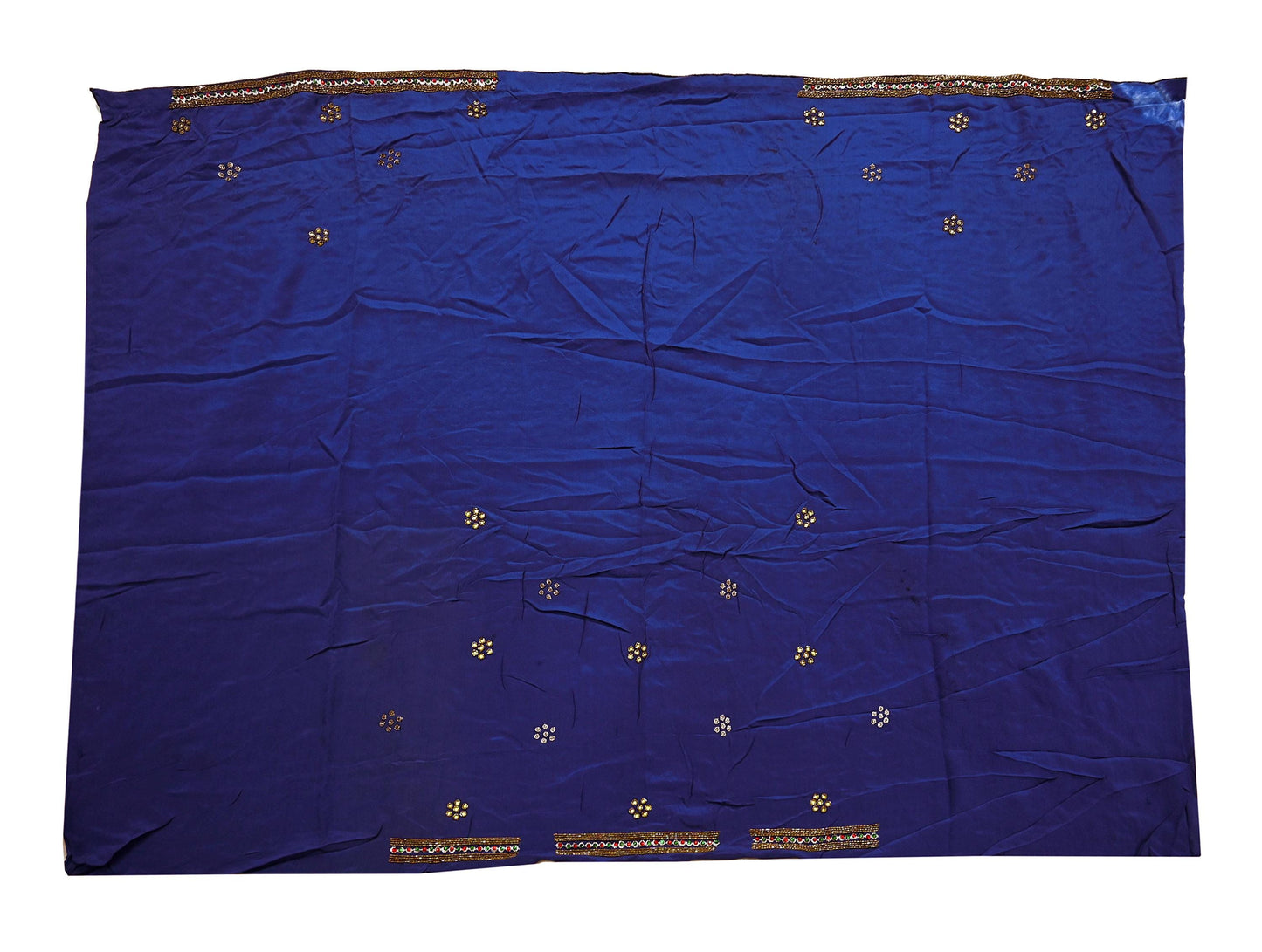 Indian Vintage Heavy Sari Purple Net/Mesh Hand Embroidered Sarees Craft Fabric 5Yd Sewing Soft Zardozi Wedding sarees With Blouse fabric