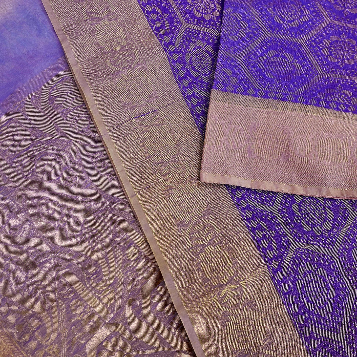 Indian Vintage Sari Pure Organza Silk Hand Woven Sarees 5Yd Zari Border Ethnic Craft Fabric Bollywood Sarees Quilting Crafting Upcycle