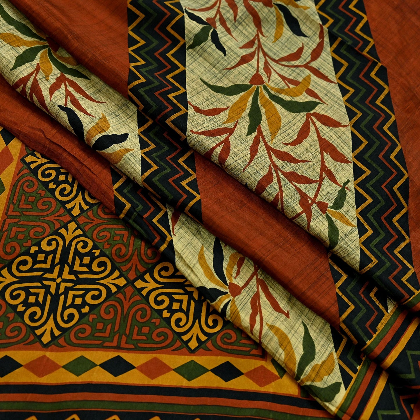 Indian Vintage Multi Saree 100% Pure Silk Printed Sari Craft Fabric 6yd Sewing Dress Making Soft Floral Crafting Quilting Upcycle