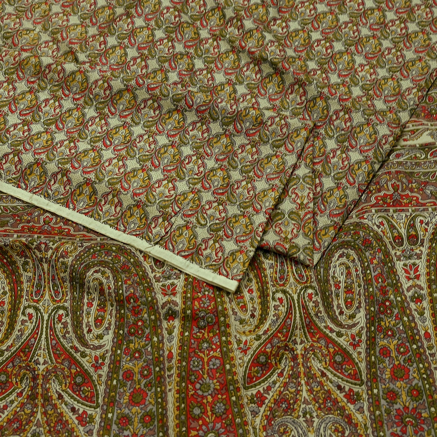 Indian Vintage Sari Green Pure Silk Printed Sarees 5yd Sewing Craft Fabric Dress Making  Soft Floral Wrap Upcycle Used Quilting Crafting