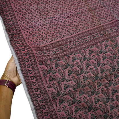 Indian Vintage Sari Purple Artificial Silk Hand Woven Brocade Sarees 5yd Ethnic Craft Fabric Sewing Wedding Sarees Dress making Crafting