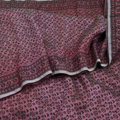 Indian Vintage Sari Purple Artificial Silk Hand Woven Brocade Sarees 5yd Ethnic Craft Fabric Sewing Wedding Sarees Dress making Crafting