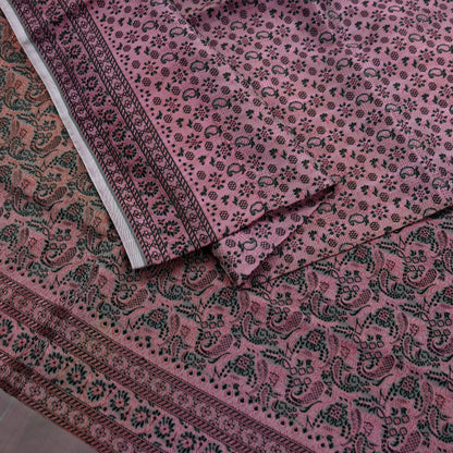 Indian Vintage Sari Purple Artificial Silk Hand Woven Brocade Sarees 5yd Ethnic Craft Fabric Sewing Wedding Sarees Dress making Crafting