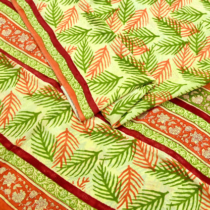 Indian Vintage Saree Pure Crepe Silk Printed Sari Fabric 5yd Sewing Floral Soft Craft Fabric Wrap Dress making Quilting Upcycle