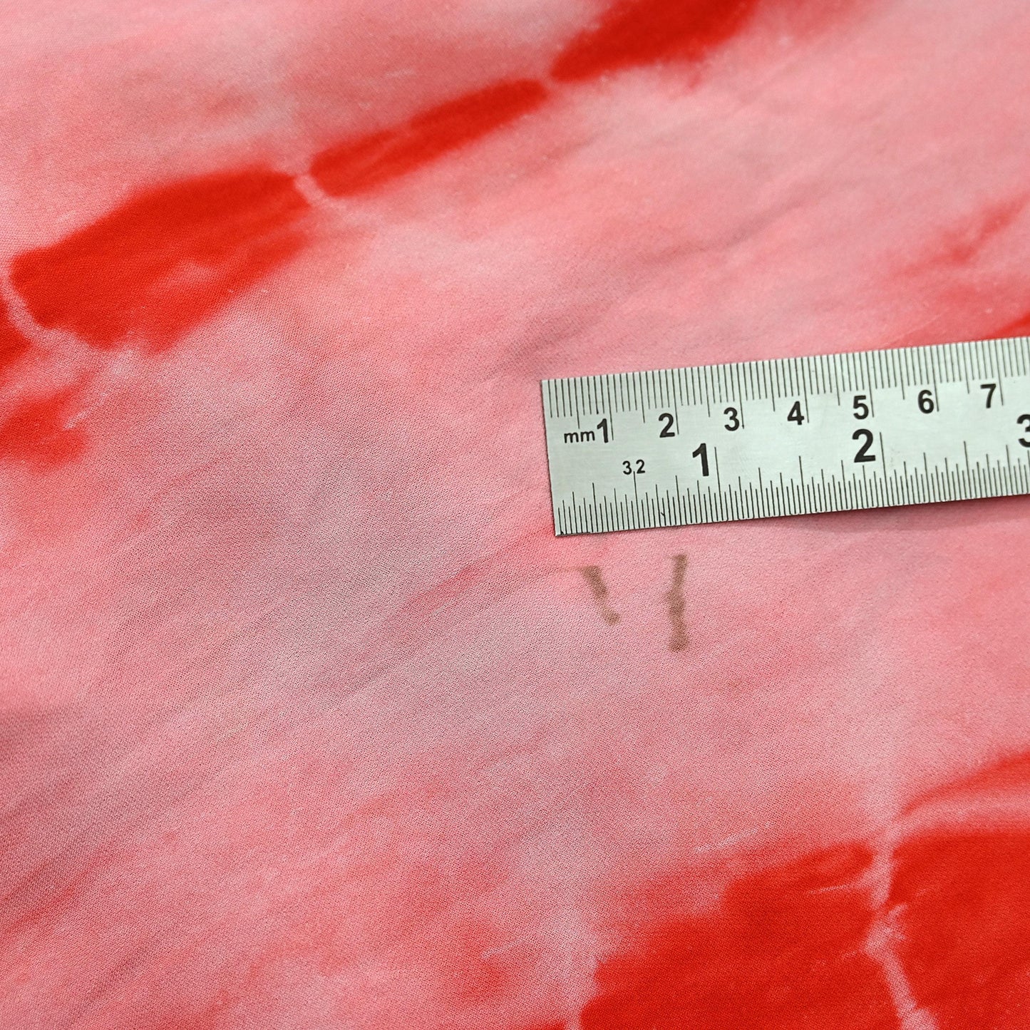 Indian Vintage Peach & Red Saree Pure Crepe Silk Hand Embroidered Tie-Dye Sari Fabric 5yard Sewing Craft Fabric Ethnic zari