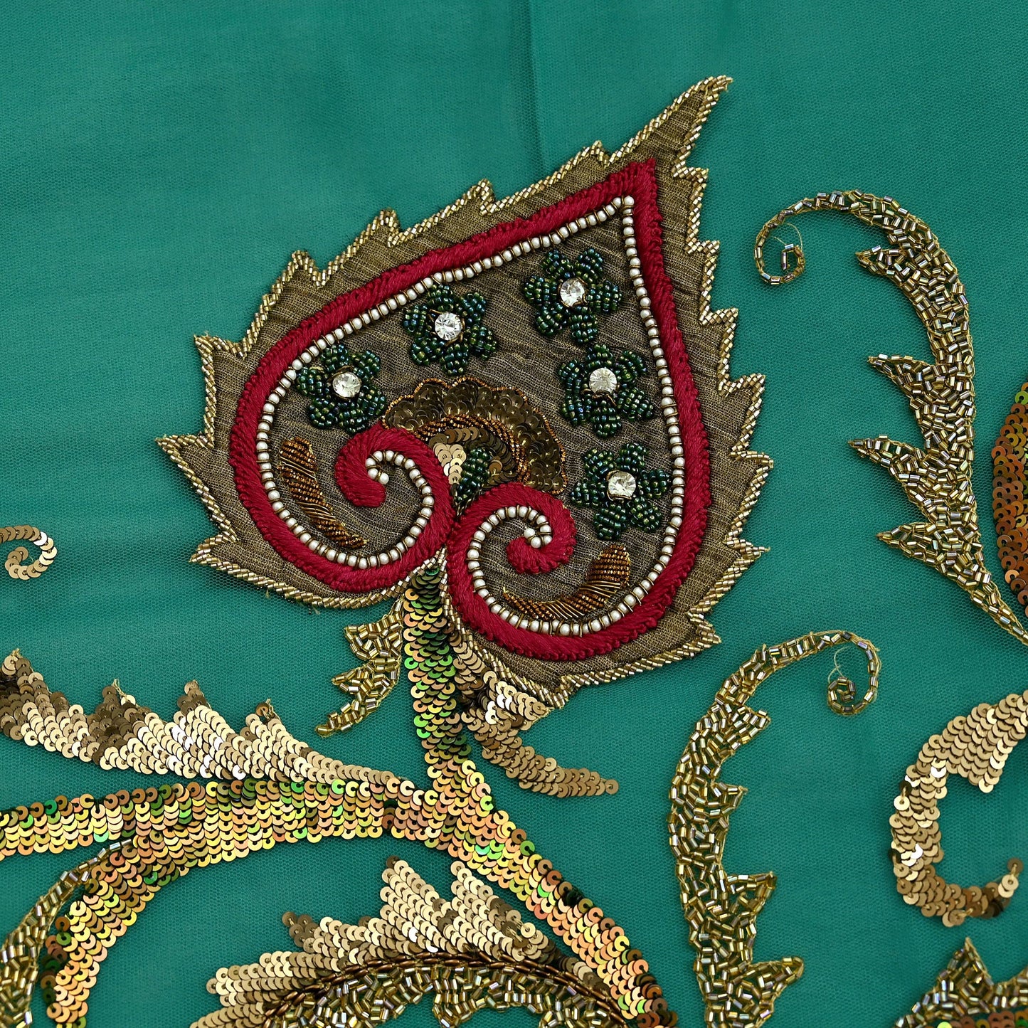 Indian Vintage Heavy Sari Net/Georgette Silk Hand Embroidered Sarees Craft Fabric 6Yd Sewing Soft Wedding sarees With Blouse fabric