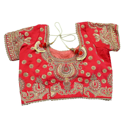 Indian Heavy Wedding Red Net/Pure Satin Silk Hand Embroidered Lehenga 3pcs Set Designer By Manish Malhotra Party Wear