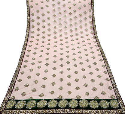 Indian Vintage Heavy Wedding Dupatta Maroon Net Long Stole Hand Embroidered By Designer Sabyasachi Scarves Zardozi Bridal Veil