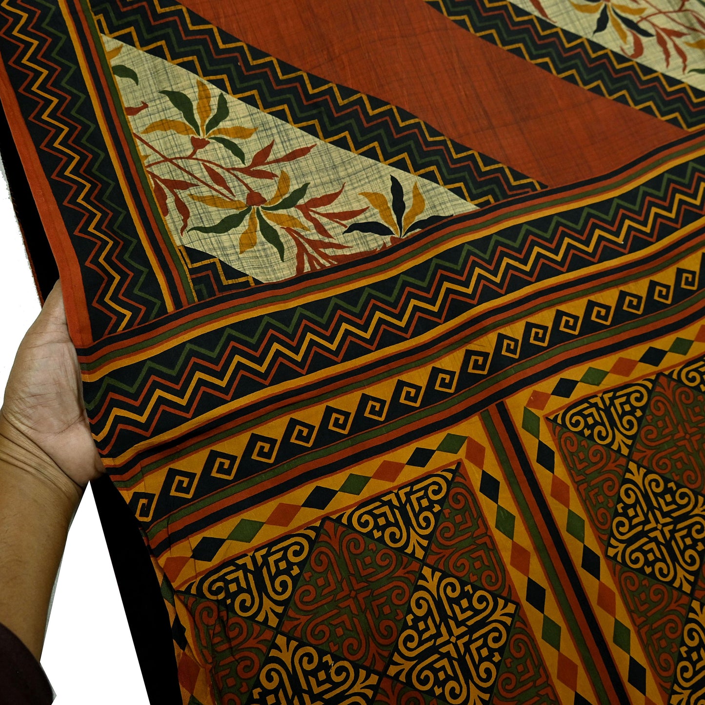 Indian Vintage Multi Saree 100% Pure Silk Printed Sari Craft Fabric 6yd Sewing Dress Making Soft Floral Crafting Quilting Upcycle