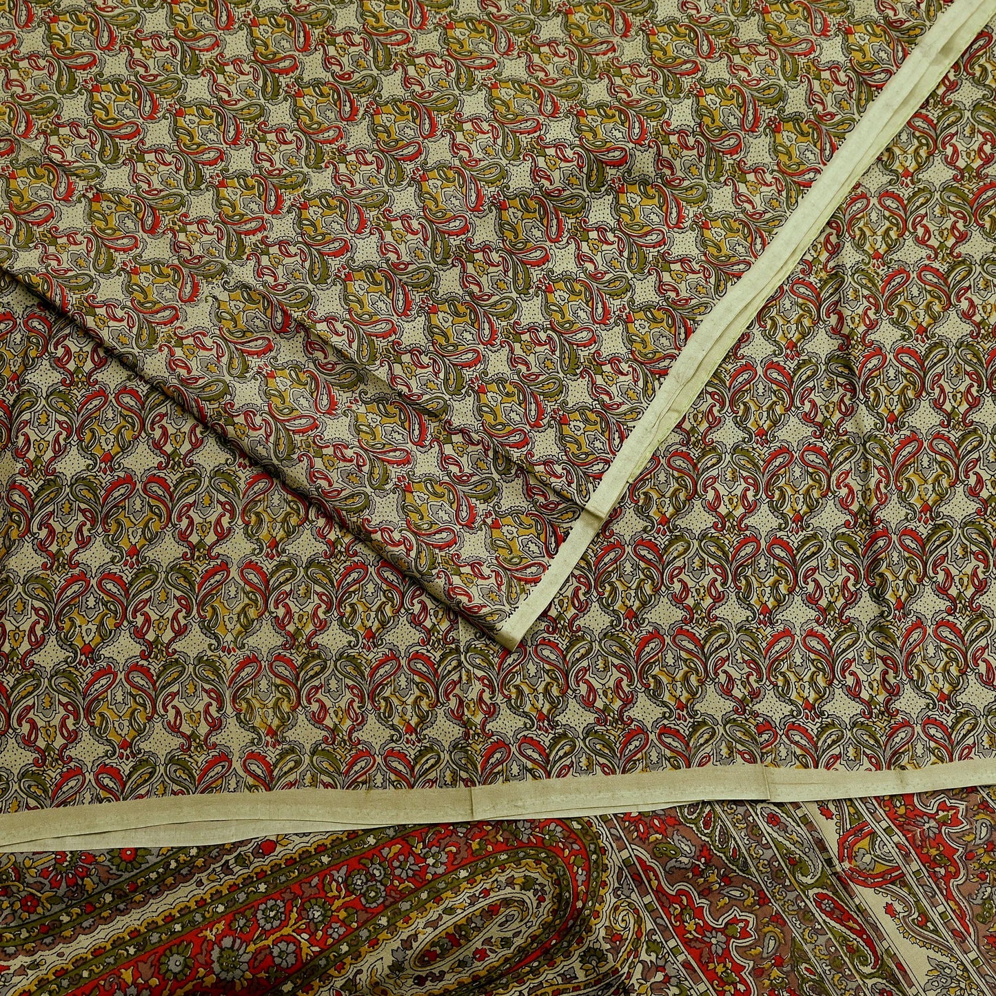 Indian Vintage Sari Green Pure Silk Printed Sarees 5yd Sewing Craft Fabric Dress Making  Soft Floral Wrap Upcycle Used Quilting Crafting