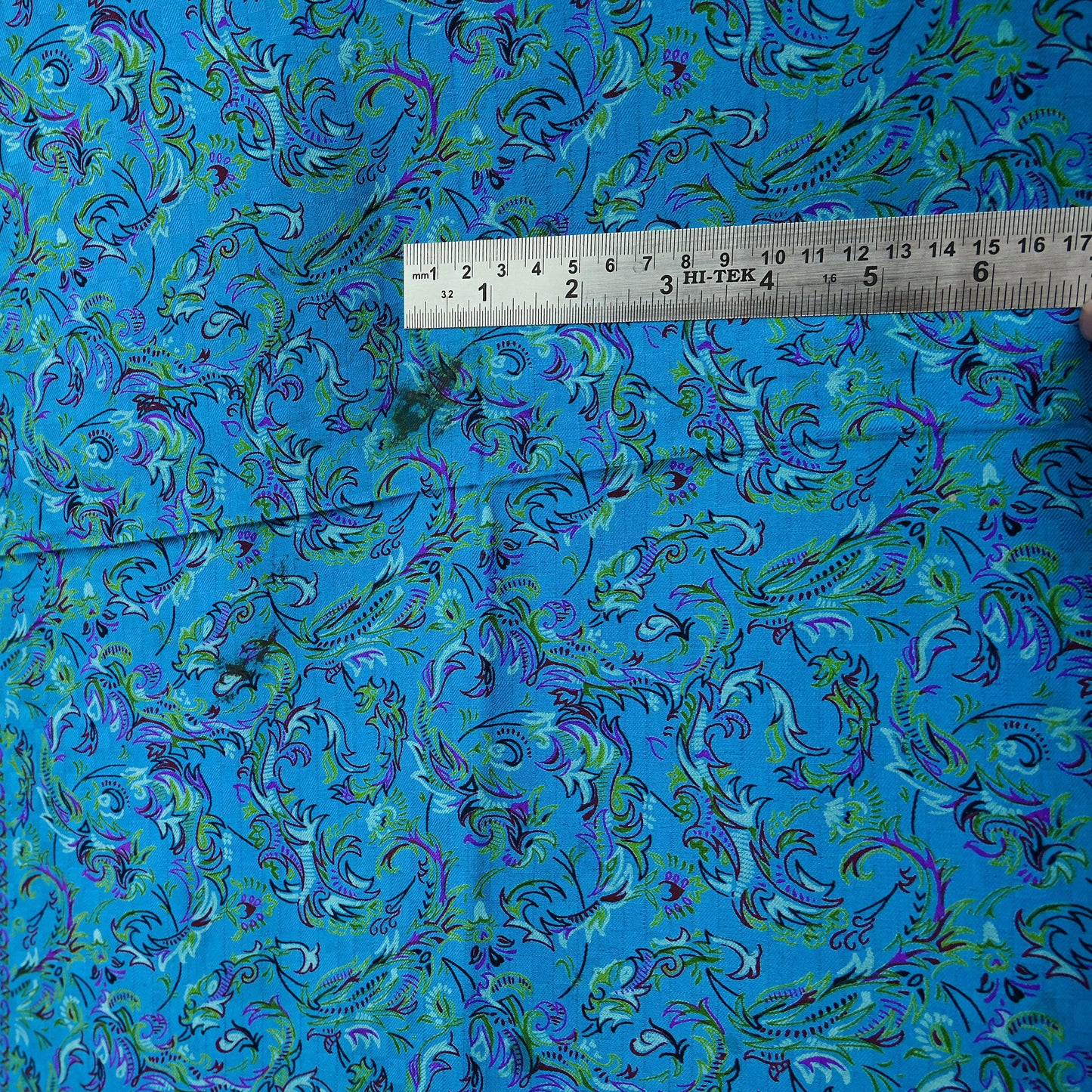Indian Vintage Saree Blue Pure Silk Printed Sari 5yd Craft Fabric Sewing Floral Soft Wrap Sarong Quilting Used Dress making Quilting Upcycle