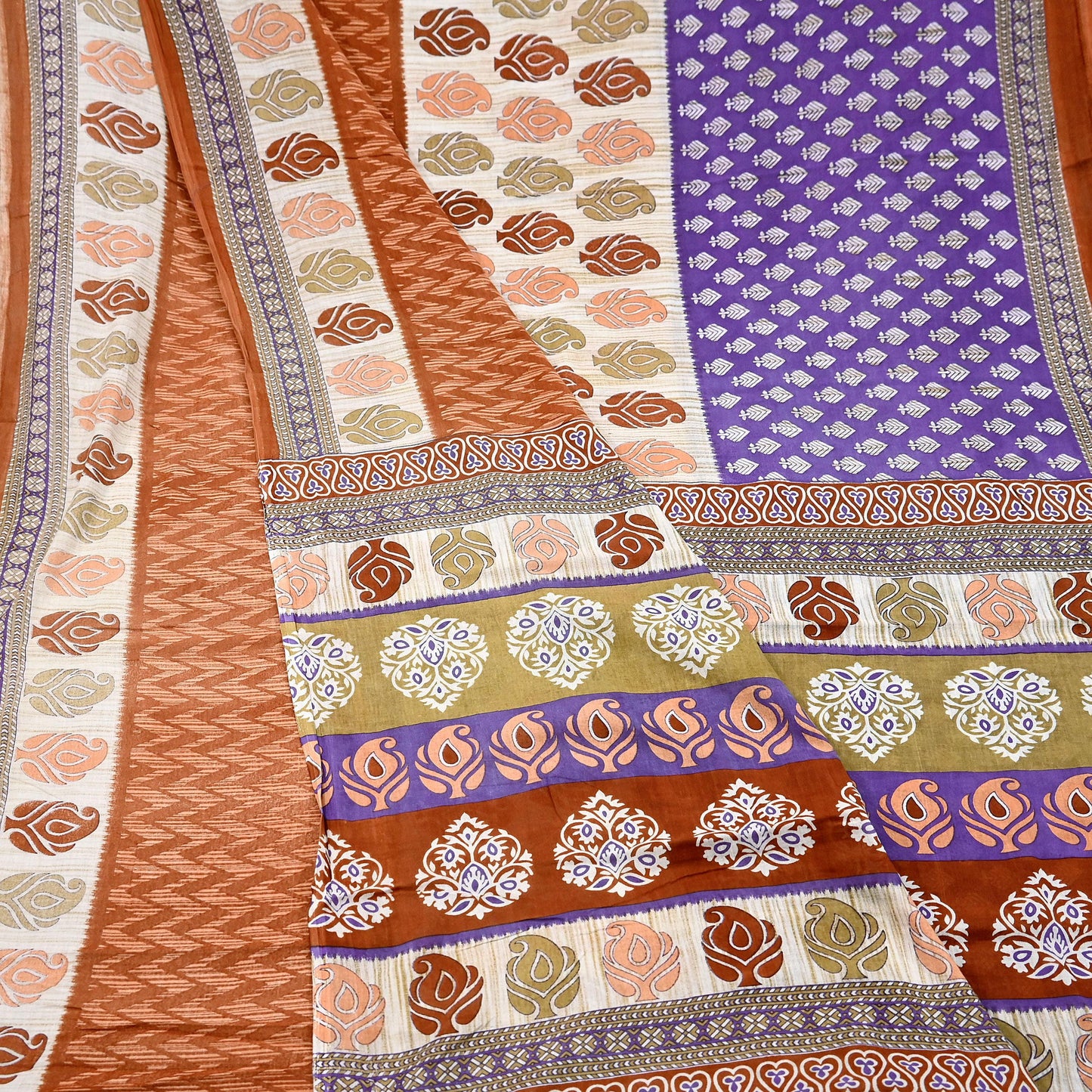 Indian Vintage Multi Saree Printed 100% Pure Cotton Sari Craft Fabric Soft 5Yd Sewing Sarong Wrap Boho Dress Making Quilting Crafting