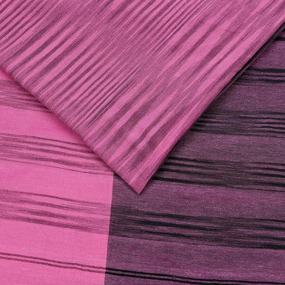 Indian Vintage Sari Pink Woven 100% Pure Cotton Sarees Craft Fabric 5Yd Stripes Upcycle Quilting Crafting Dress making Upcycle Boho Wrap