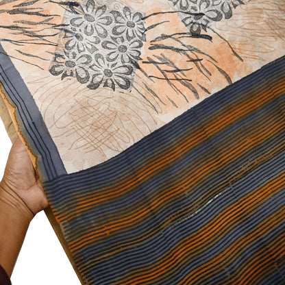 Indian Vintage Sari Multi Pure Crepe Silk Printed Saree 5yard Sewing Floral Soft Craft Fabric Wrap Crafting Quilting Upcycle