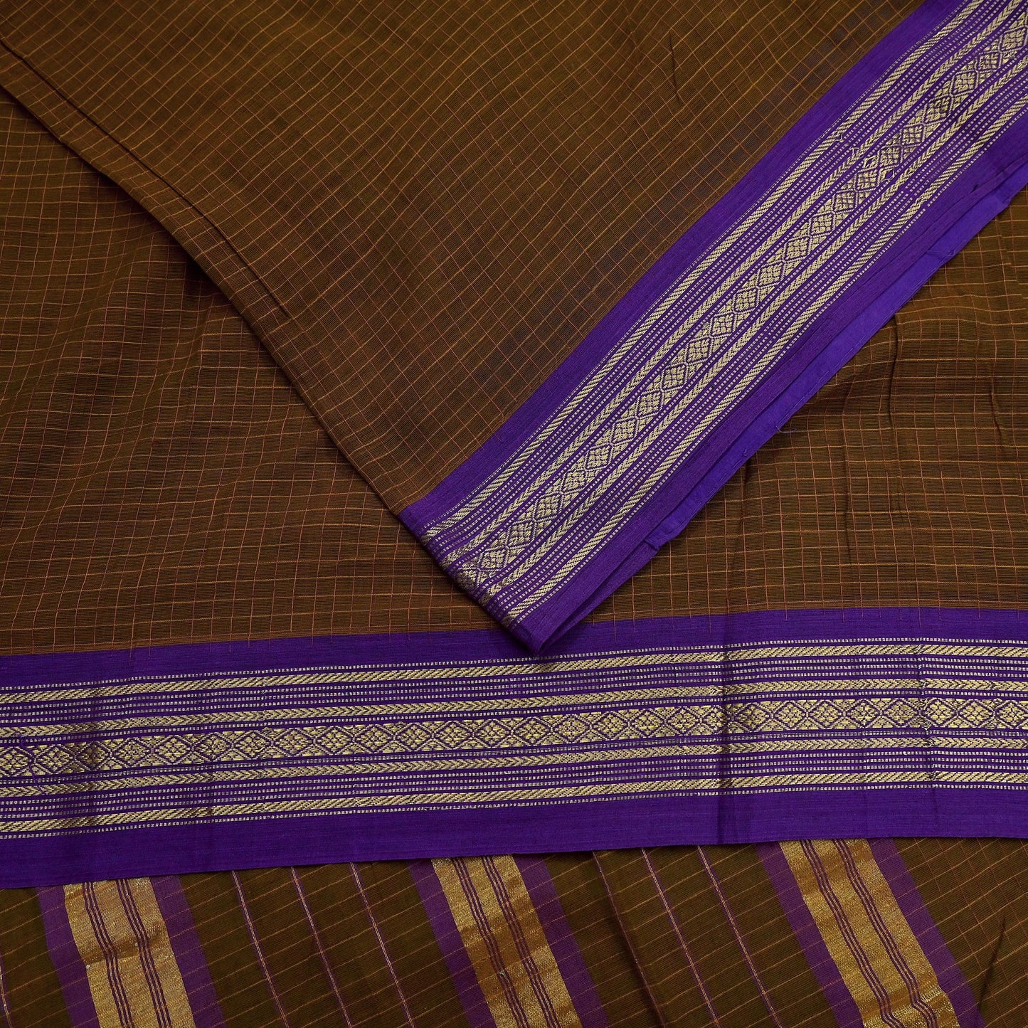 Indian Vintage Sari Green Pure Cotton Hand Woven Sarees 6yd Craft Fabric Ethnic Soft Sewing Zari Dress making Quitting Crafting Upcycle